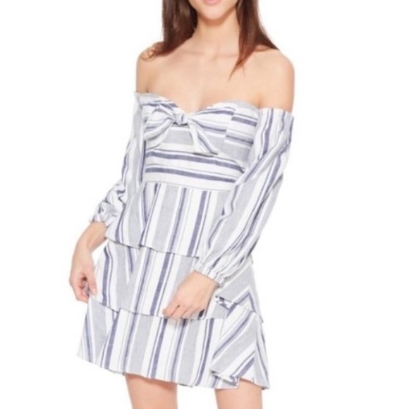 NWT Parker Bahama Aquarius Navy White Stripe Dress - Picture 1 of 7